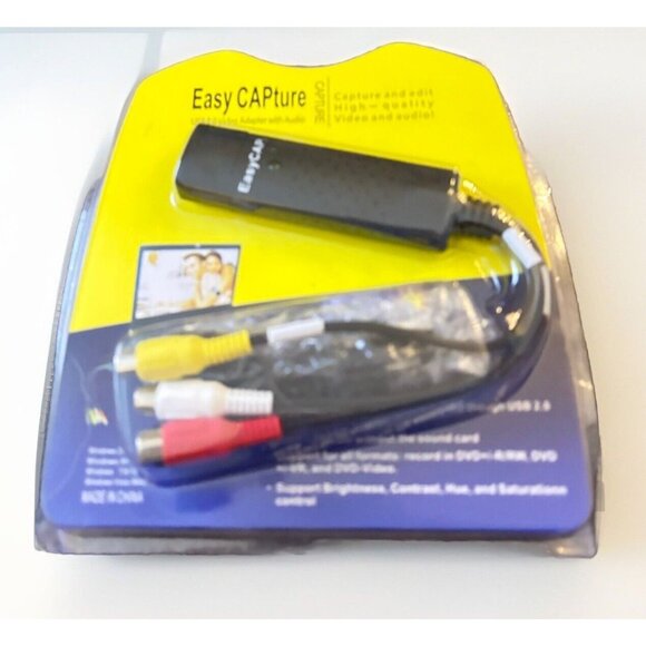 Easy Capture 2.0 Video Adapter With Audio Capture Edit High Quality Video Audio - Picture 4 of 12